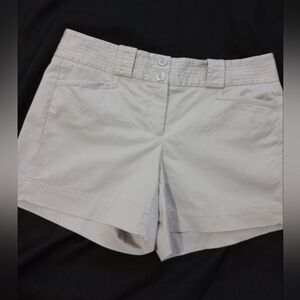 White House Black market gray Chino shorts